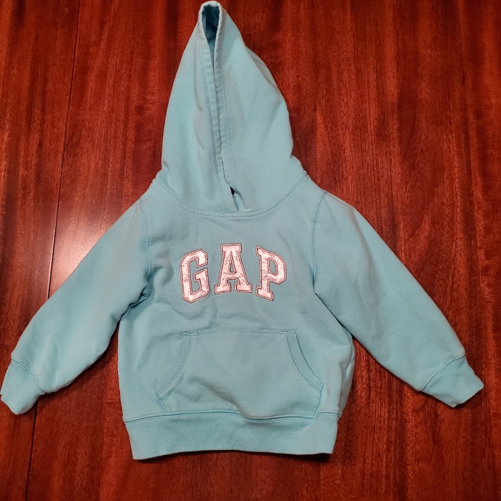 ☆3/$15!☆ 3T - Baby Gap Teal Hoodie Sweatshirt